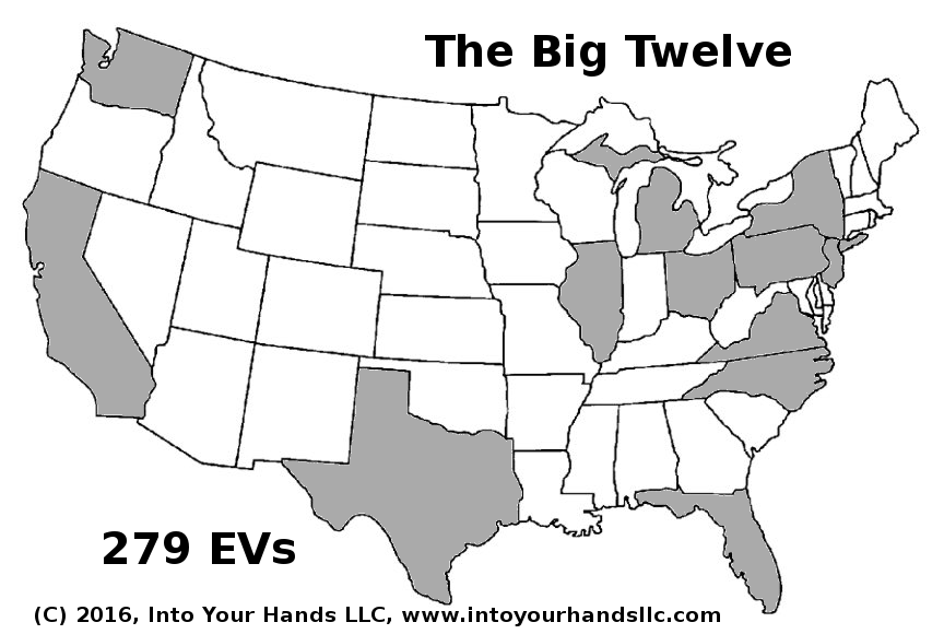 big twelve electoral map